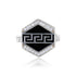 925 Sterling Silver Hexa Labyrinth Coat pin for Men