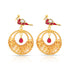 925 Sterling Silver Intricate Bird Dangle Earrings for Women