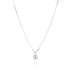 925 Sterling Silver June Month Circle Moonstone Birthstone Chain Pendant For Women