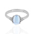 925 Sterling Silver June Month Sqaure Moonstone Birthstone Ring For Women