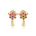 925 Sterling Silver Kemp Flower Motif Earrings For Women