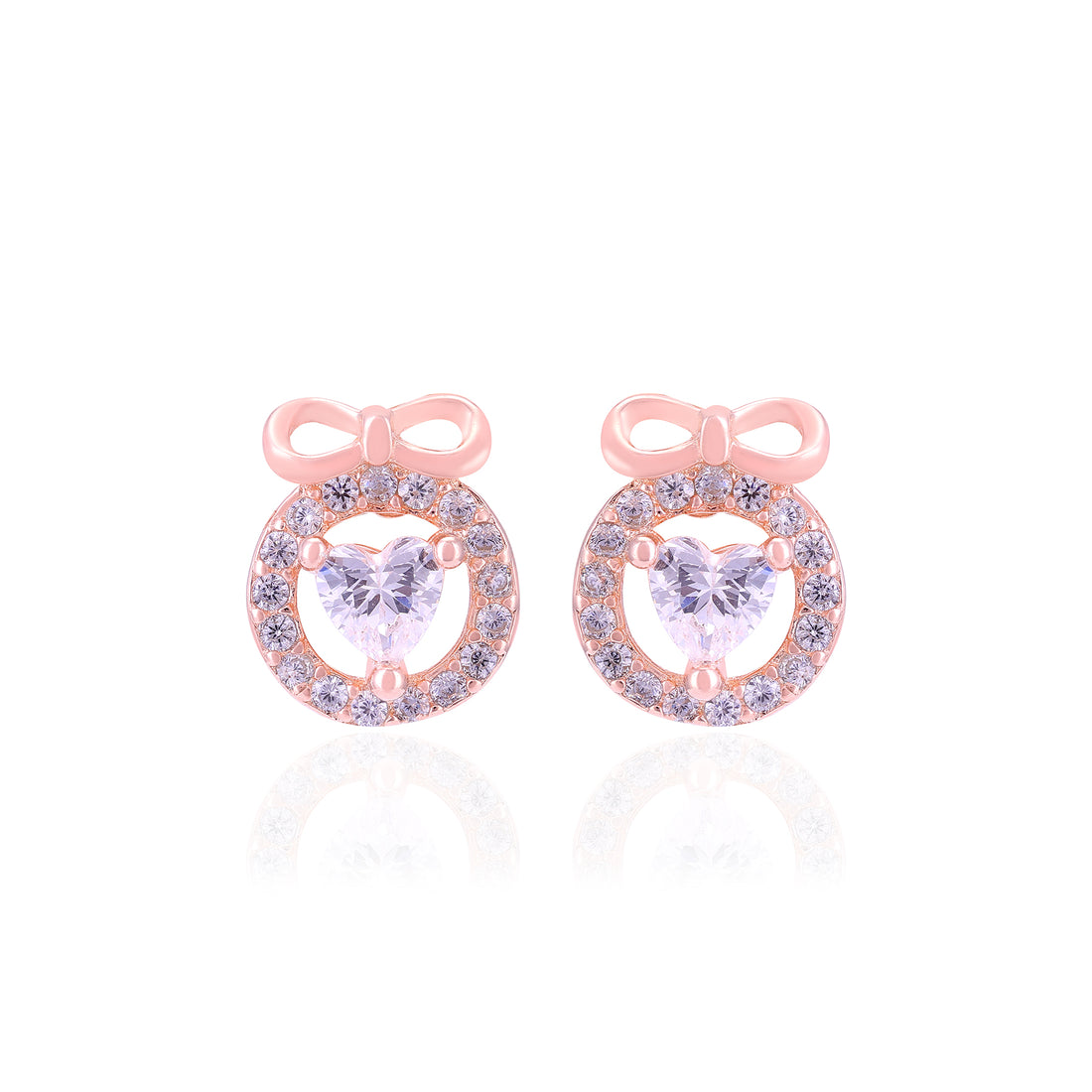 925 Sterling Silver Knotted Love Heart Earrings For Women
