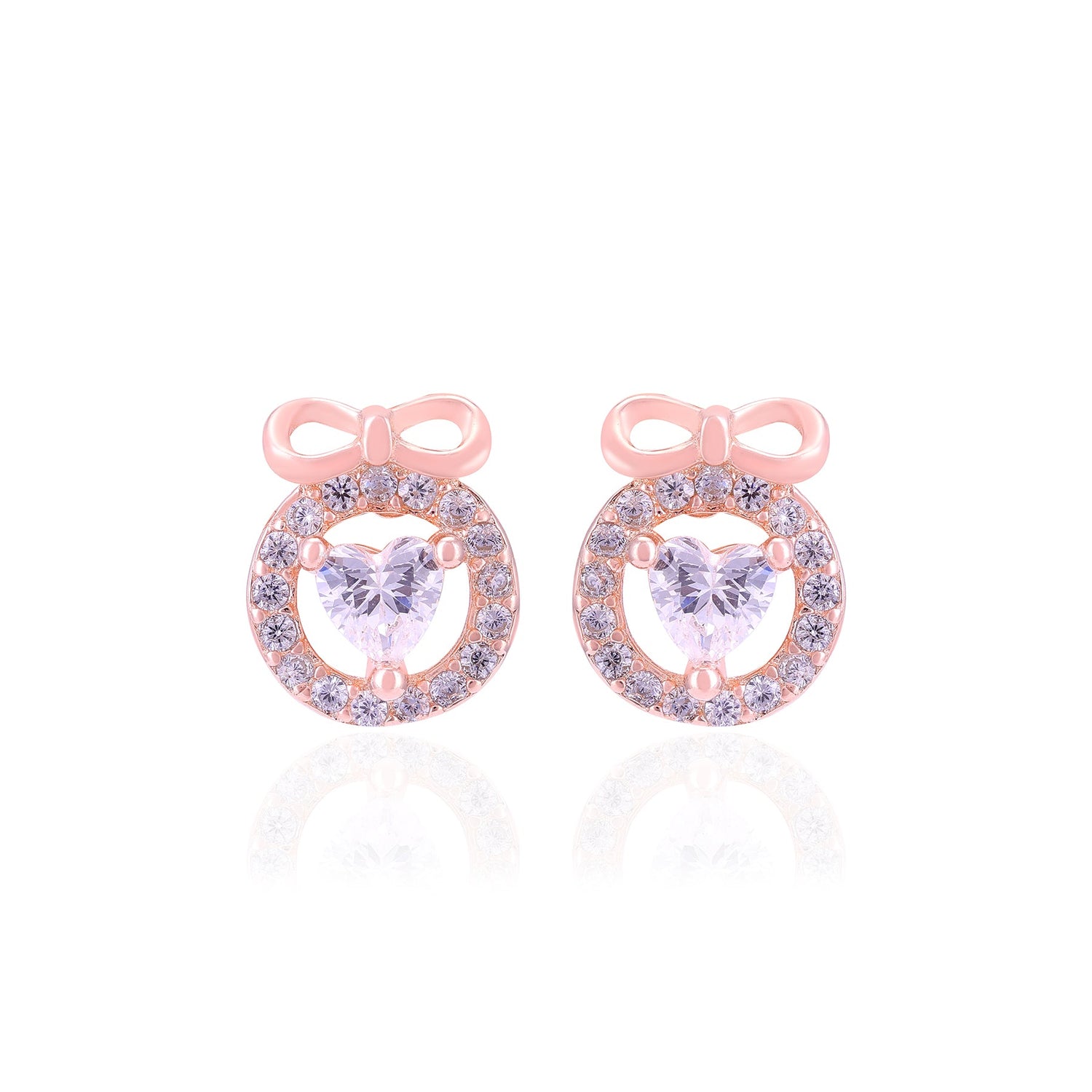 925 Sterling Silver Knotted Love Heart Earrings For Women