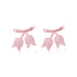 925 Sterling Silver Knotted Tulip Flower Earrings For Women