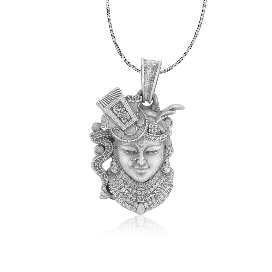 925 Sterling Silver Krishna with Serene Smile Pendants For Men & Women