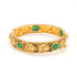 925 Sterling Silver Lakshmi Majesty Emerald Enshrine Bangle For Women