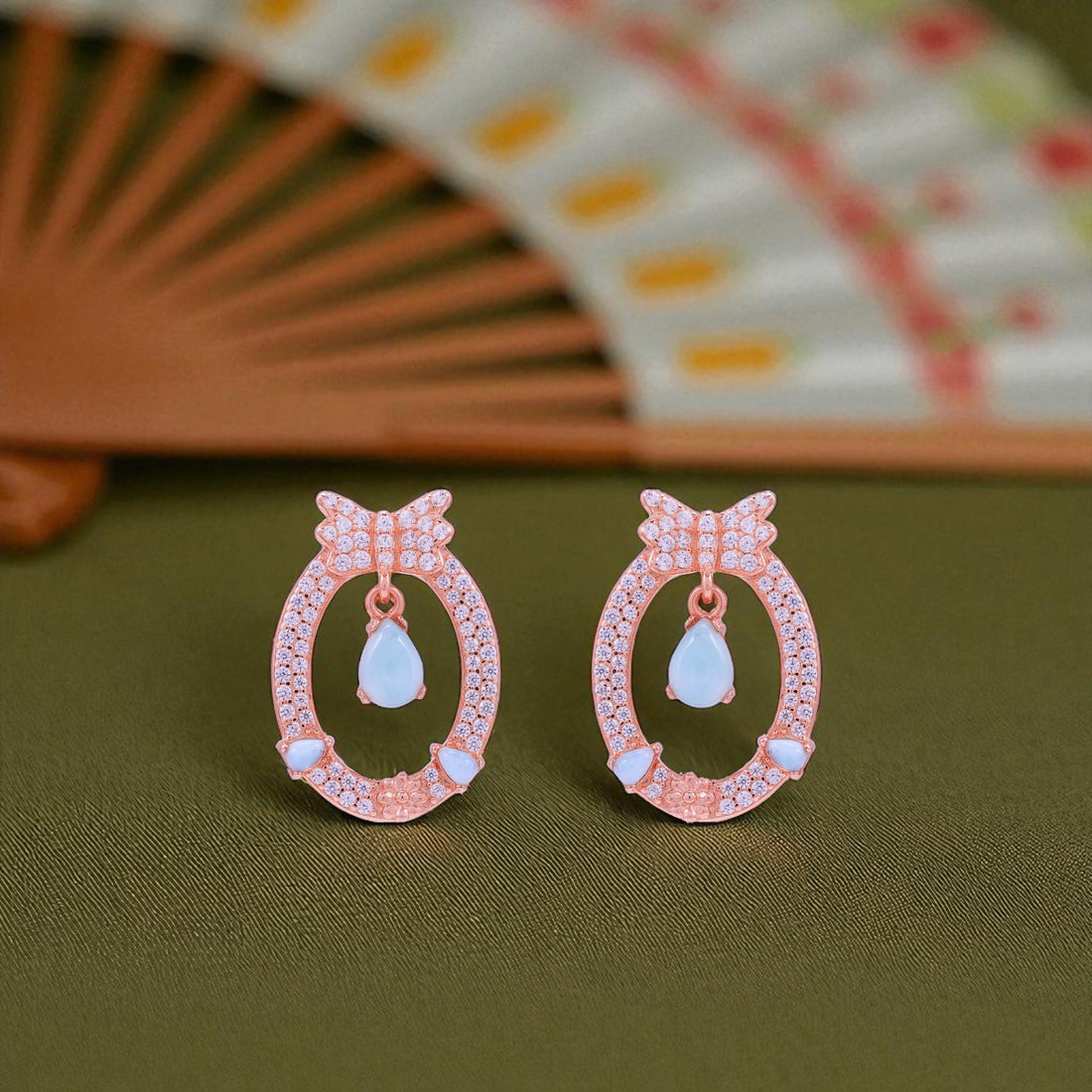 925 Sterling Silver Larimar Tile Textured Hoop Earrings for women