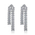 925 Sterling Silver Layered Orbit-Inspired Dangle Earrings for Women