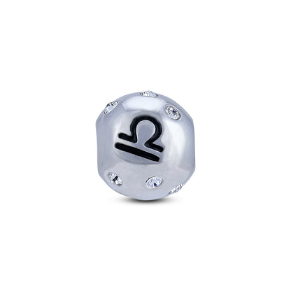 925 Sterling Silver Libra Cosmic Grace Charm Pendant for Women