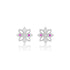 925 Sterling Silver Lily Shine Rhodium Plated Earrings For Women
