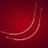 925 Sterling Silver Link Chain Stoned Circle Drops Anklets For Women
