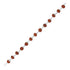 925 Sterling Silver Linked Rudraksha Chain Bracelet Beads for Men