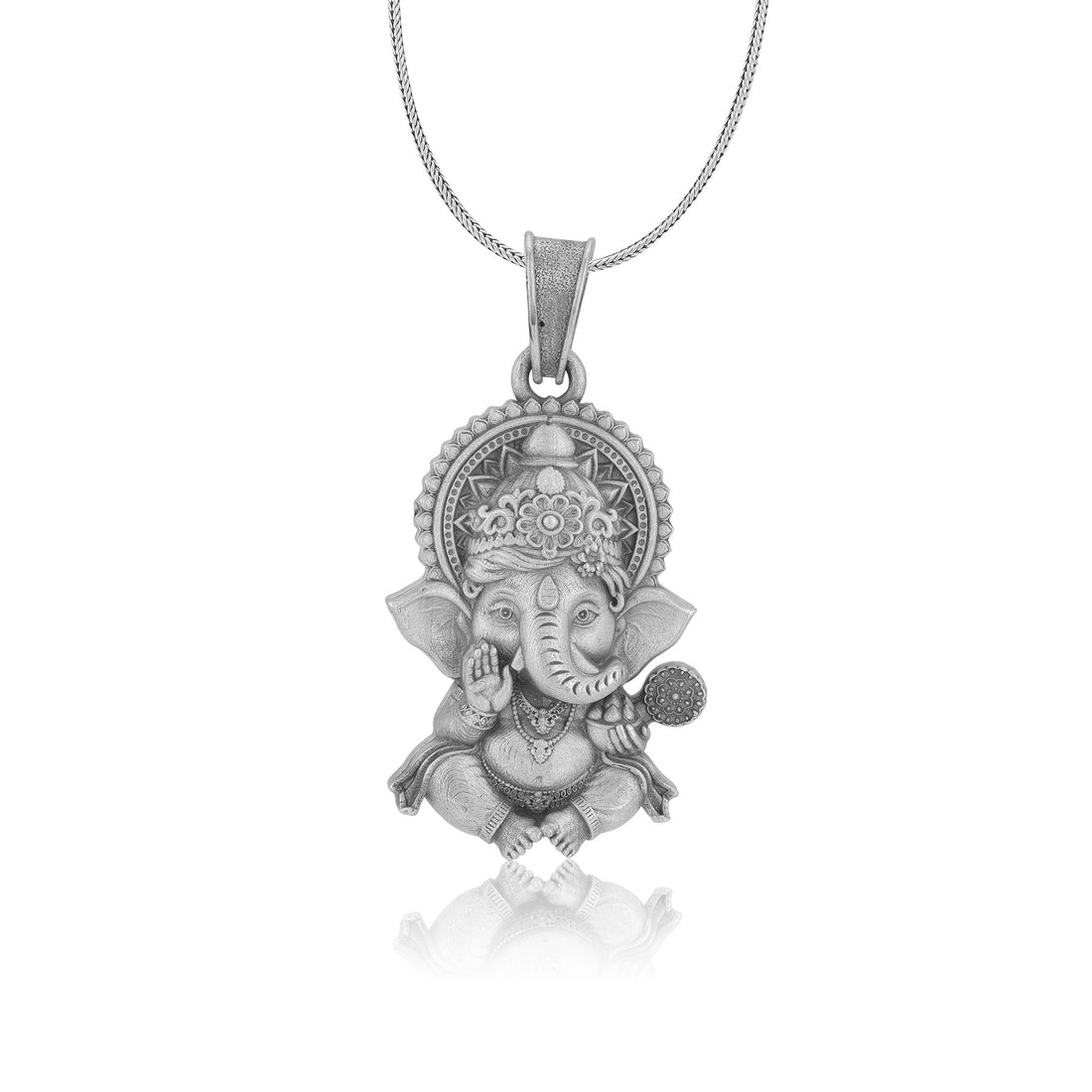 925 Sterling Silver Little Vinayaka Oxidised Pendants for Men &amp; Women