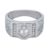 925 Sterling Silver Lord Ganesha Motif Band Ring for Men