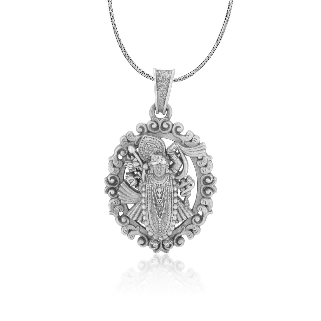 925 Sterling Silver Lord Shreenathji Krishna Pendants For Men & Women