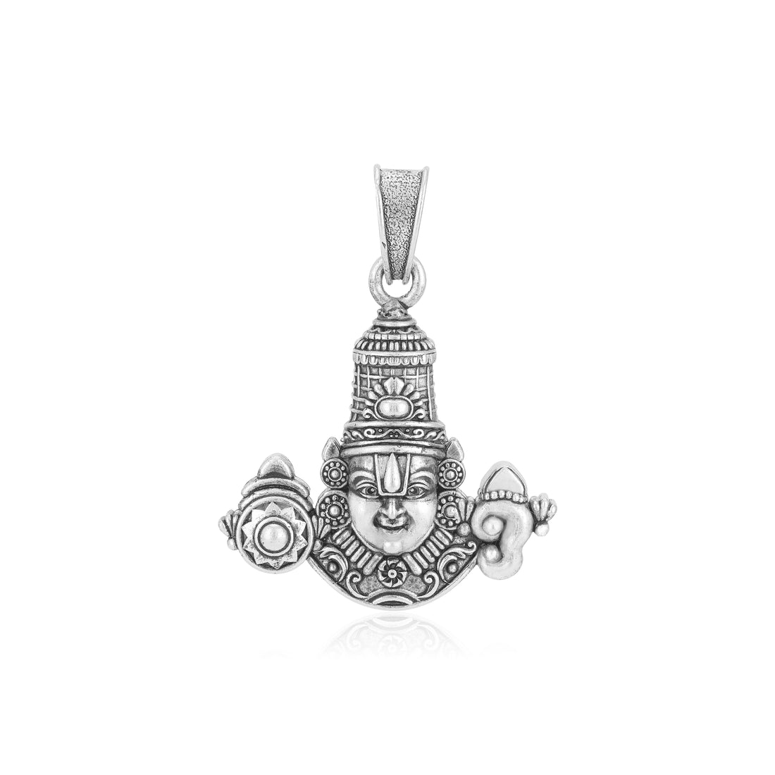 925 Sterling Silver Lord Venkateswara Oxidised Pendants For Men &amp; Women