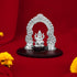 925 Sterling Silver Lord Vinayaka with Elephant Arch Handcrafted Rosewood Articles