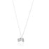 925 Sterling Silver Love Notes Personalized Rhodium Plated Pendant Chain