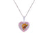 925 Sterling Silver Love Paws Rhodium Plated Pendant For Kids