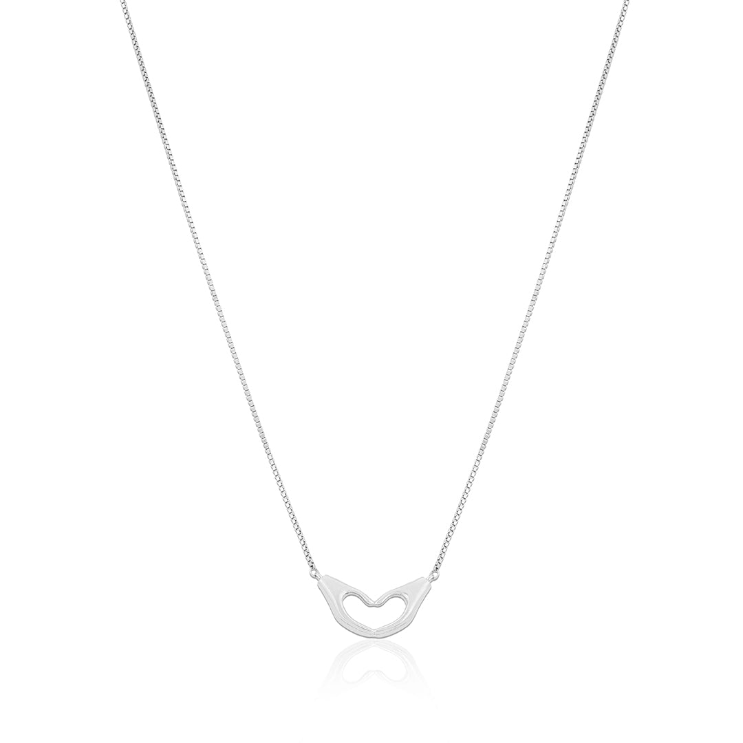 925 Sterling Silver Loving Hand Pendant Chain