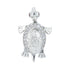 925 Sterling Silver Lucky Turtle Shell Rhodium Plated Pendant for Women