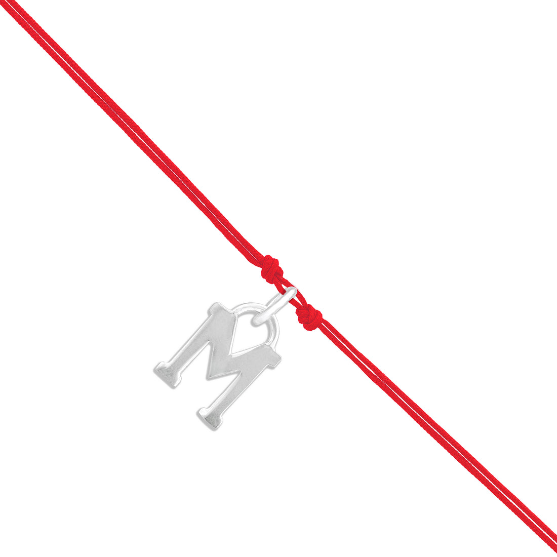 925 Sterling Silver M Shaped By Pure Elegance Pendant Rakhi For Brother