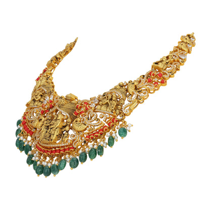 925 Sterling Silver Mandapam Divine Necklace for Women