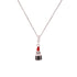 925 Sterling Silver Matte red lipstick Pendant