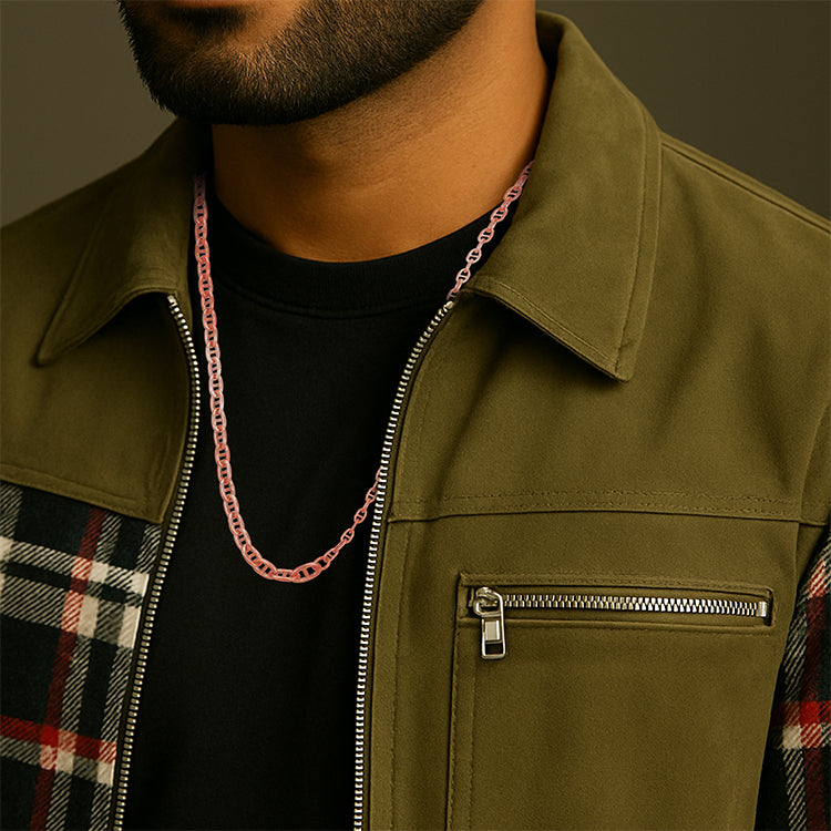 925 Sterling Silver Maverick Link Statement Chain for Men