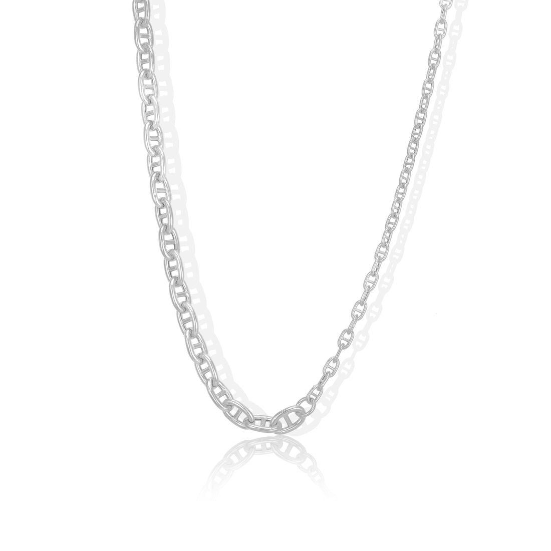 925 Sterling Silver Maverick Link Trail Chain for Men