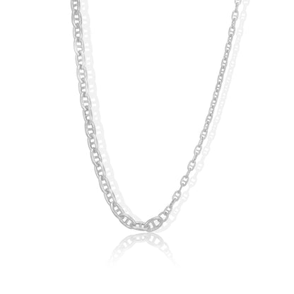 925 Sterling Silver Maverick Link Trail Chain for Men