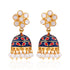 925 Sterling Silver Meenakari Polki Earring