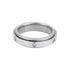 925 Sterling Silver Minimal Bezel Set Round Diamond Eternity Inspired Flat Band Ring for Men