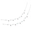 925 Sterling Silver Minimalist Circle Frame with Disc Charms Chain Bracelet for Women