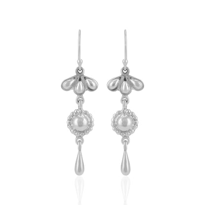 925 Sterling Silver Modern Minimal Teardrop Earrings For Women