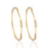 925 Sterling Silver Modern Muse Stone Gold Plated Bangle for Women