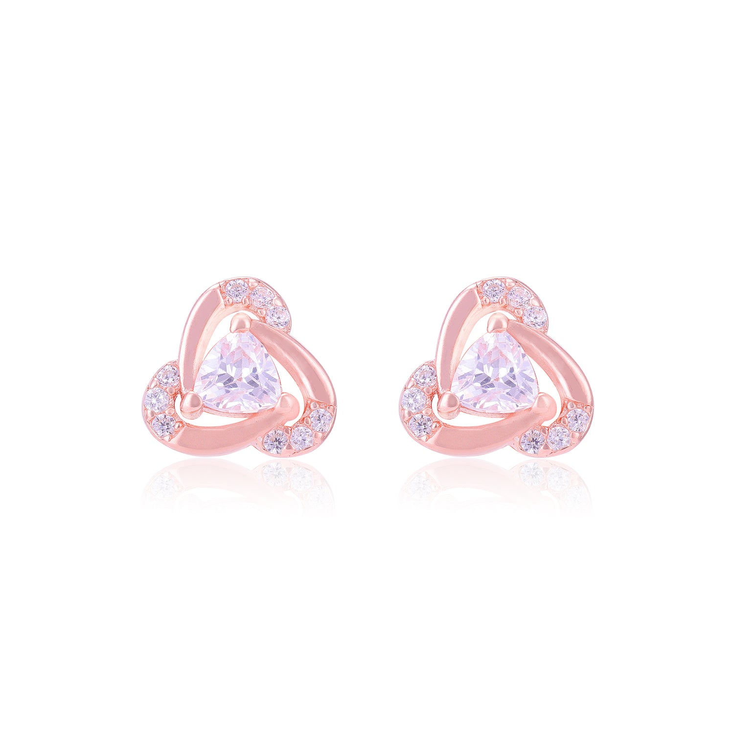 925 Sterling Silver Modern Triangle Earrings for Women