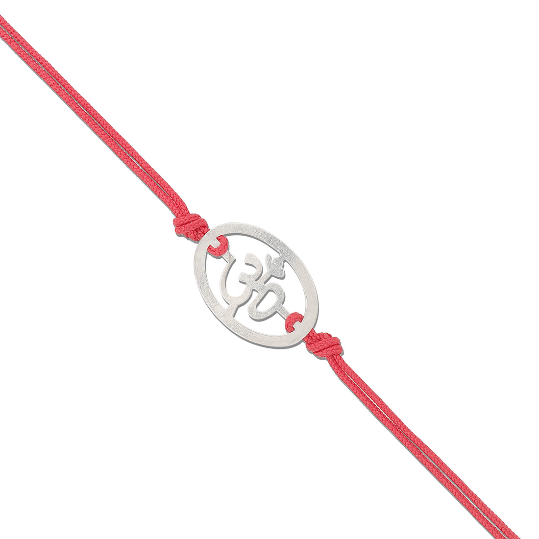 925 Sterling Silver Om Residing Divinity Rakhi Bracelet For Brother