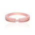925 Sterling Silver Open Band Pave Sparkle Ring For Women