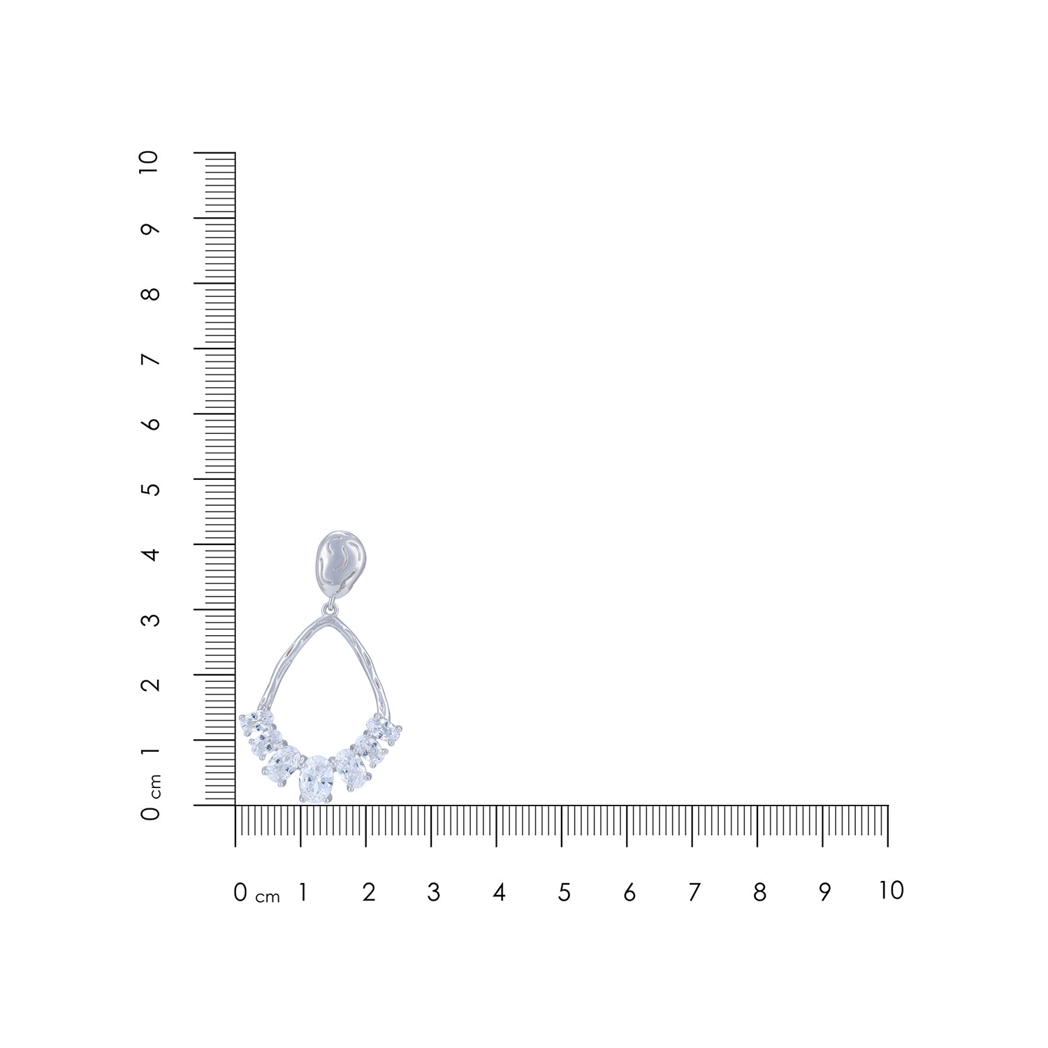 925_Sterling_Silver_Open_Teardrop_Cluster_Crystal_Drop_Earring_for_Women_2