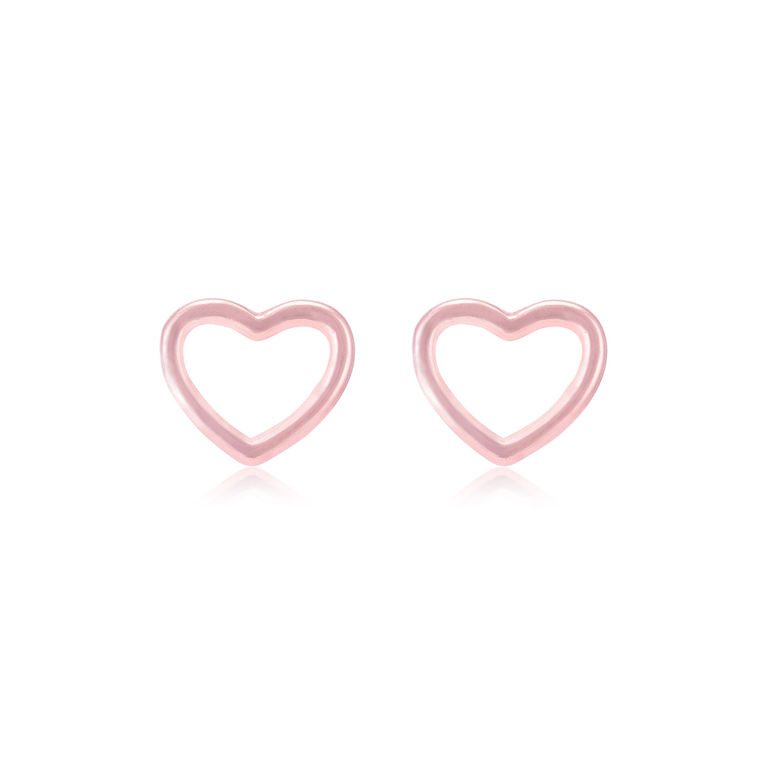 925 Sterling Silver Outline Heart Earrings For Women