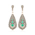 925 Sterling Silver Oxidised Long Tear Drop Earring