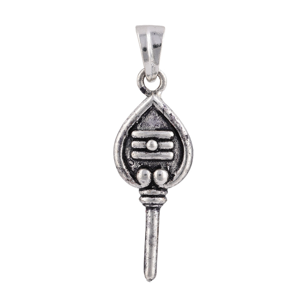 925 Sterling Silver Oxidized God Muruga Vel Pendant for Men and Women