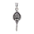 925 Sterling Silver Oxidized God Muruga Vel Pendant for Men and Women