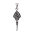 925 Sterling Silver Oxidized Lord Murugan Om Vel Pendants for Men and Women
