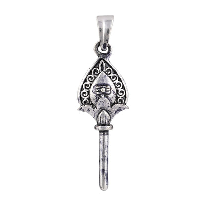 925 Sterling Silver Oxidized Murugan Vel Pendants for Men and Women