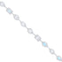 925 Sterling Silver Pastel Rainbow Mixed Shape Halo Bracelet for Women