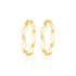 925 Sterling Silver Pave-Set Floral Wavy Modern Twist Bangles for Women