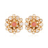 925 Sterling Silver Peony Polki Stud