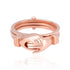 925 Sterling Silver Promise Grip Rose Gold Plated Ring for Women